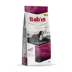 غذای خشک سگ بالغ نژاد بزرگ با طعم اردک برند بابین – Babin dog food maxi adult duck
