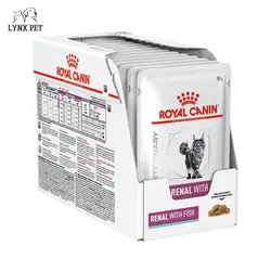 غذای پوچ رنال گربه با طعم ماهی رویال کنین – Royal Canin Renal With Fish Wet