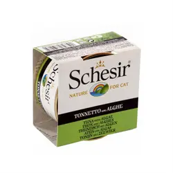 کنسرو گربه ماهی تن و جلبک 85 گرمی شسیر – Schesir Tuna With Algae