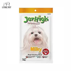 تشویقی سگ جرهای مدل شیری وزن 70 گرم - Jerhigh Milky Dog Snack 70g