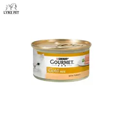 کنسرو گربه پته با طعم بوقلمون گورمت گلد – Gourmet Gold Adult Cat Pate Turkey