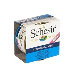 کنسرو بچه گربه ماهی تن و آلوورا شسیر – Schesir Kitten Tune &amp; Aloe