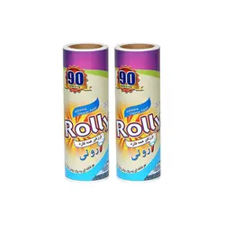 رول یدک چسبی 90 برگی دو تایی 17 سانتی برند رولی – Rolly Hair and Lint Remover Spare large