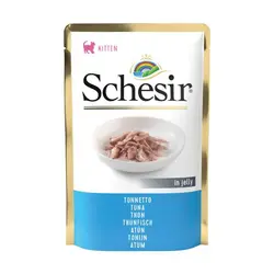 پوچ بچه گربه با طعم ماهی تن شسیر – Schesir Pouch Kitten Tuna With Aloe In Jelly