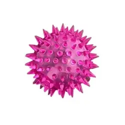 توپ لاتکس خاردار و چراغ دار به همراه سوت – Toy Latex Dog Ball