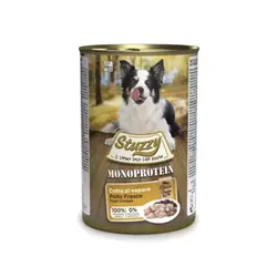 کنسرو سگ استوزی مونوپروتئین با طعم مرغ  – stuzzy dog food monoprotein chicken
