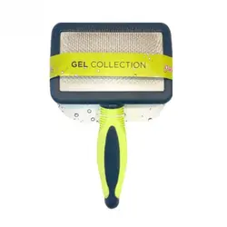 برس مو دندانه فلزی سگ و گربه سایز بزرگ برند دوگز – Dougez Slicker And Brush With Gel Grip