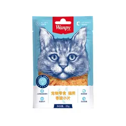 تشویقی گربه ونپی با طعم مرغ جرکی چیپسی 25 گرمی – Wanpy Chicken Jerky 25 gr