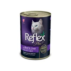کنسرو گربه رفلکس پلاس با طعم گوشت گوساله و جگر – Reflex Plus Beef And Liver Canned