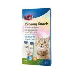 بستنی گربه با طعم سالمون و مرغ تریکسی – Trixie Creamy Snacks