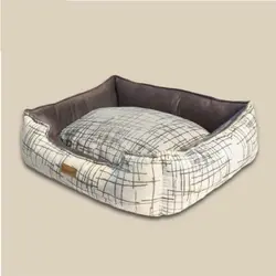 تشک و جای خواب سگ و گربه مدل کژوال طرح خط دار پتیوو – Peteevo Casual Lines Pet Bed