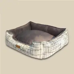 تشک و جای خواب سگ و گربه مدل کژوال طرح خط دار پتیوو – Peteevo Casual Lines Pet Bed
