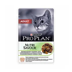 پوچ گربه بالغ ژله ای با طعم بره پروپلن – Pro Plan Kuzu Etli