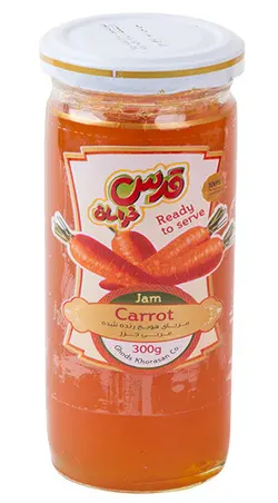 مربا هویج قدس لیوانی 300 گرمی