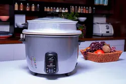 پلوپز -آرام پز- بخار پز - 12 نفره نگین خزر نقره ای