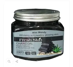 اسکراب سفید کننده و آبرسان صورت و بدن miss wendy مدل زغال 350 میلی لیتر