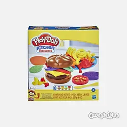 اسباب بازی بسته 8 رنگ نودل همبرگر  پلی دو هزبرو