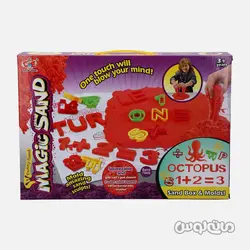 اسباب بازی شن جادویی 750 گرمی با قالب اعداد و حروف انگلیسی گوس انگر