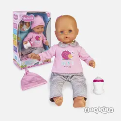 عروسک نوزاد گریه کن با شیشه شیر سری ننوکو فاموسا