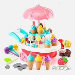 ترولی بستنی فروشی موزیکال 30 قطعه سری سوییت شاپ جیا چنگ