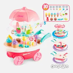 ترولی بستنی فروشی موزیکال 30 قطعه سری سوییت شاپ جیا چنگ