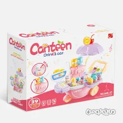 ست اسباب بازی ترولی بستنی فروشی موزیکال 35 قطعه سری سوئیت شاپ جیا چنگ