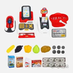 اسباب بازی صندوق فروشگاهی و سبد خرید 18 قطعه جیا چنگ