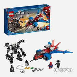 لگو اسپایدر جت مقابل ربات ونوم سری سوپرهیروز