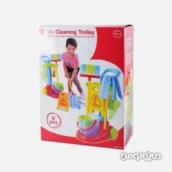 ترولی نظافت 8 قطعه پلی گو