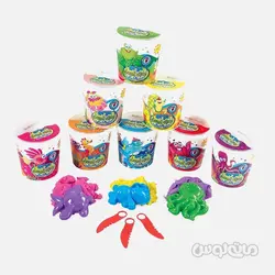 شن بازي 300 گرمي همراه قالب حيوانات آریا