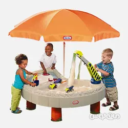 میز شن بازی همراه با بولدوزر و سایه بان لیتل تایکس