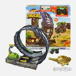 پلی ست اسباب بازی مسابقه در مسیر دایره ای سری مانستر تراک هات ویلز متل