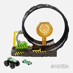 پلی ست اسباب بازی مسابقه در مسیر دایره ای سری مانستر تراک هات ویلز متل