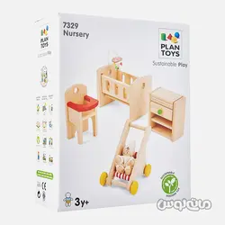 ست اسباب بازی اتاق نوزاد چوبی پلن تویز