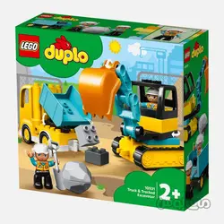 لگو کامیون و بیل مکانیکی سری دوپلو