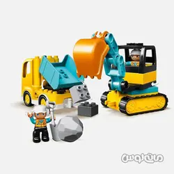 لگو کامیون و بیل مکانیکی سری دوپلو