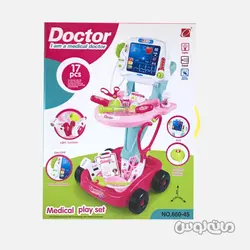 ترولی پزشکی دکتر ترنلی همراه با 17 قطعه لوازم جیا چنگ