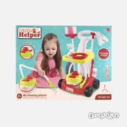 ترولی نظافت همراه با جارو برقی سری لیتل هلپر جیا چنگ