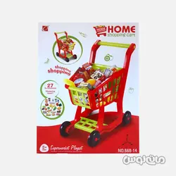ترولی خرید سری هوم سوپر مارکت  همراه با 27 قطعه لوازم جیا چنگ