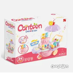 ست اسباب بازی ترولی موزیکال بستنی و نوشیدنی 39 قطعه سری کنتین جیا چنگ