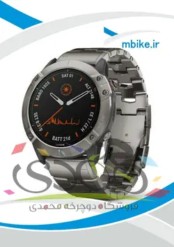 ساعت گارمین fenix 6x Pro Solar Titanium