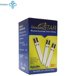 نوار تست قند خون استار Glucosure Star - بسته 50 عددی