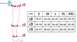 جوراب واریس بالای زانو مدی مدل Duomed-AG