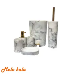 ست سرویس بهداشتی 6 تکه لیمون مدل ماربل