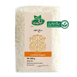قیمت و خرید برنج ارگانیک آبگینه 900گرم | میشا ارگانیک