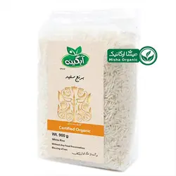 قیمت و خرید برنج ارگانیک آبگینه 900گرم | میشا ارگانیک