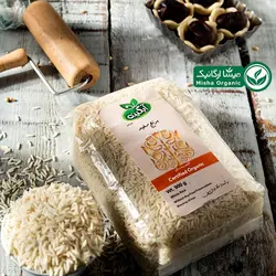 قیمت و خرید برنج ارگانیک آبگینه 900گرم | میشا ارگانیک