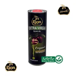 روغن زیتون ارگانیک اکسیر 750 سی سی قوطی فلزی - میشا ارگانیک