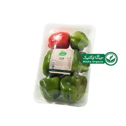 فلفل دلمه ای ارگانیک آبگینه - 500 گرمی - میشا ارگانیک