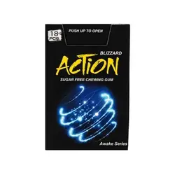 آدامس بیداری بدون شکر با طعم اکالیپتوس18 عددی اکشن - میوه پک